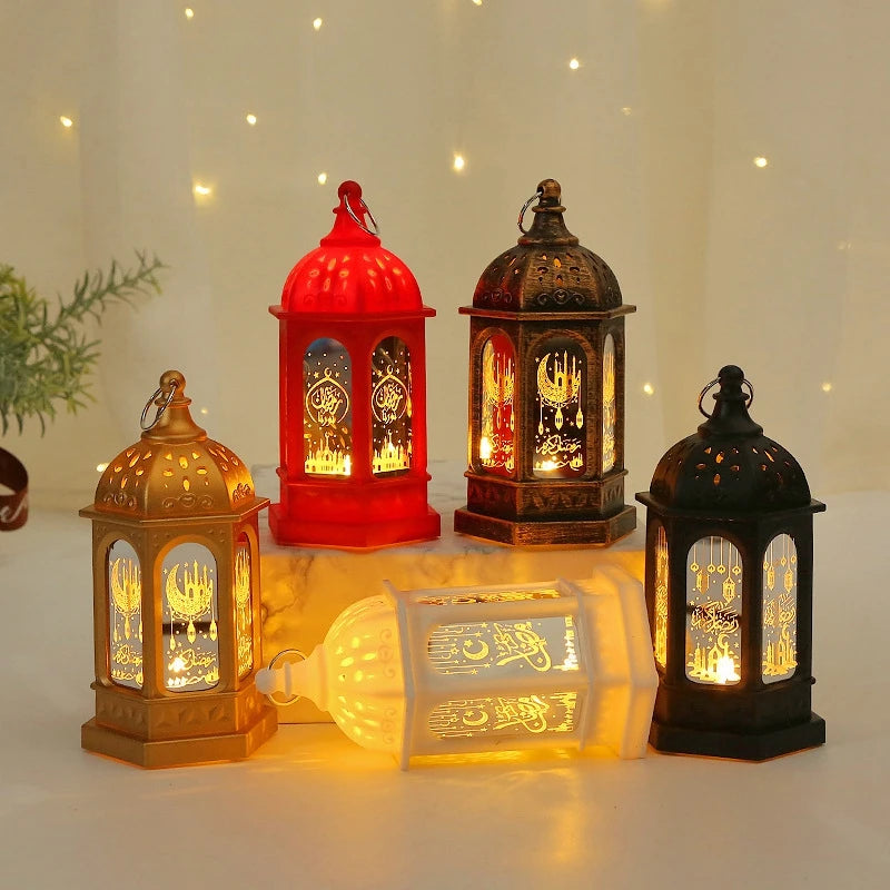 Eid Ramadan Candle Lamp – Hanging Pendant Lantern for 2025 Ramadan Decor & Party Supplies