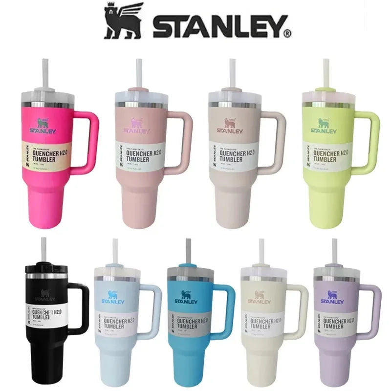 Stanley Adventure Quencher 30/40 oz Stainless Steel Tumbler with Handle & Straw – Large Capacity Insulated Travel Mug