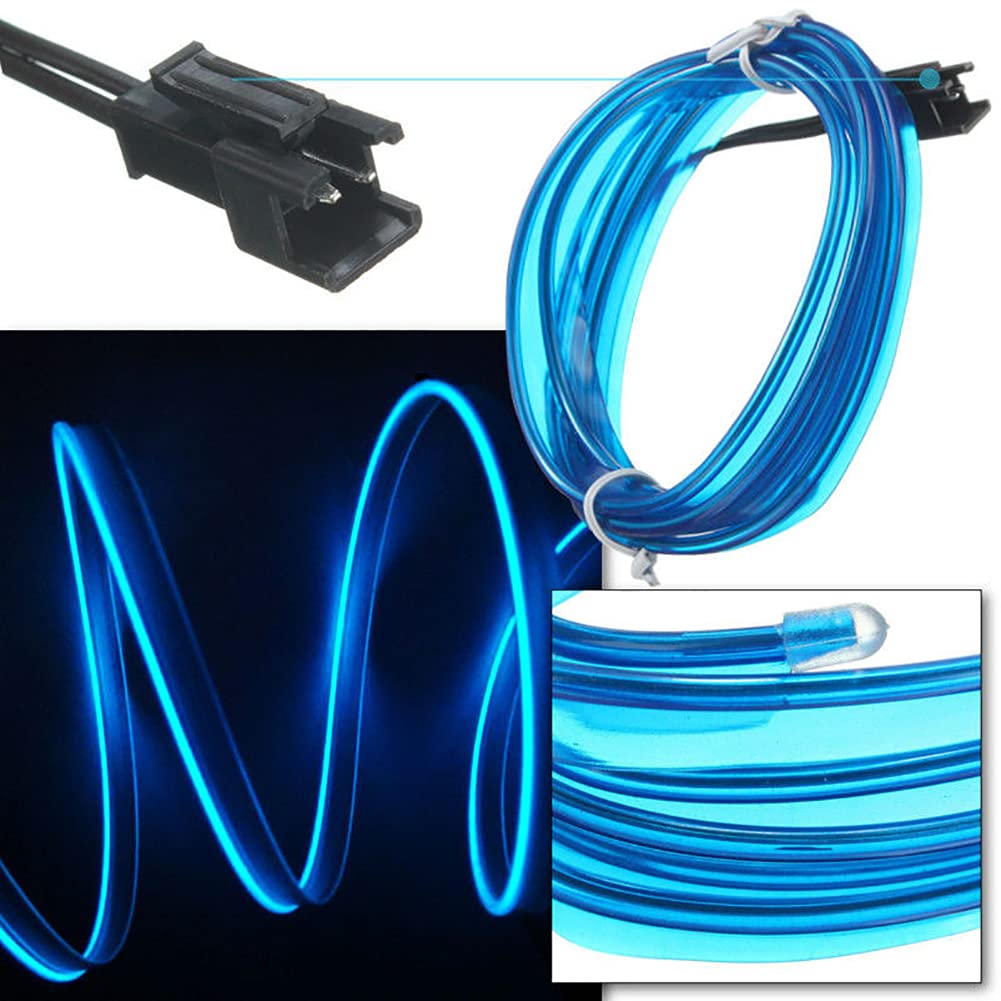 5M Car Interior LED Neon Light Strip - USB Ambient Decor for DIY & Parties