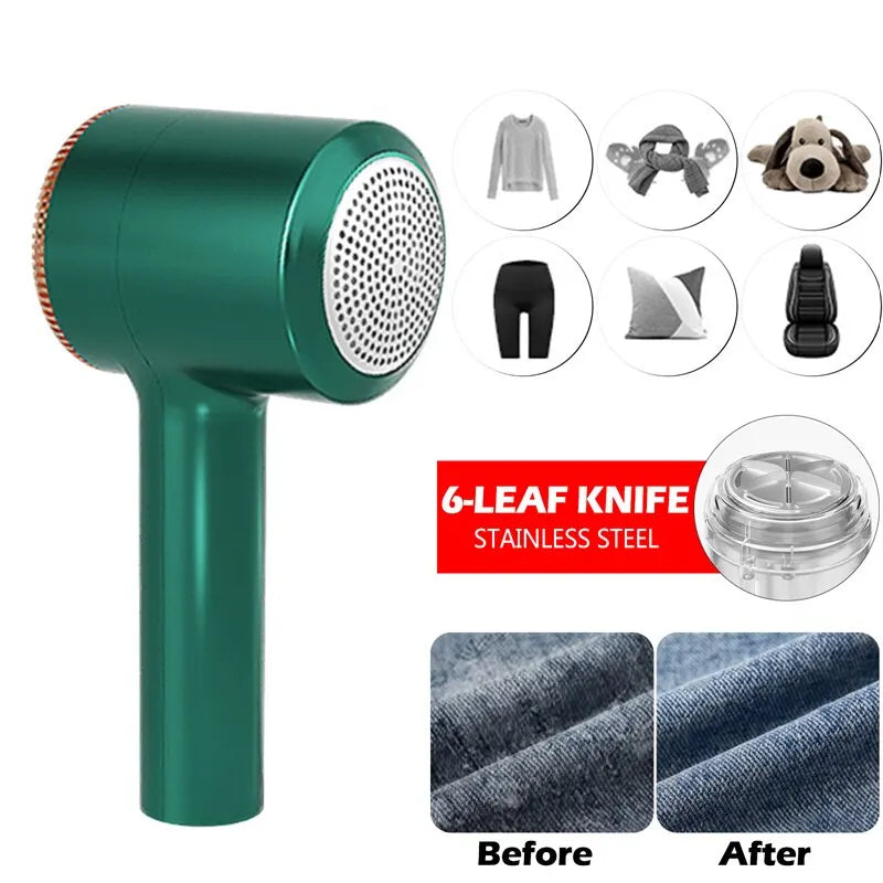 USB Rechargeable Lint Remover - Electric Clothes Fuzz Trimmer & Sweater Shaver