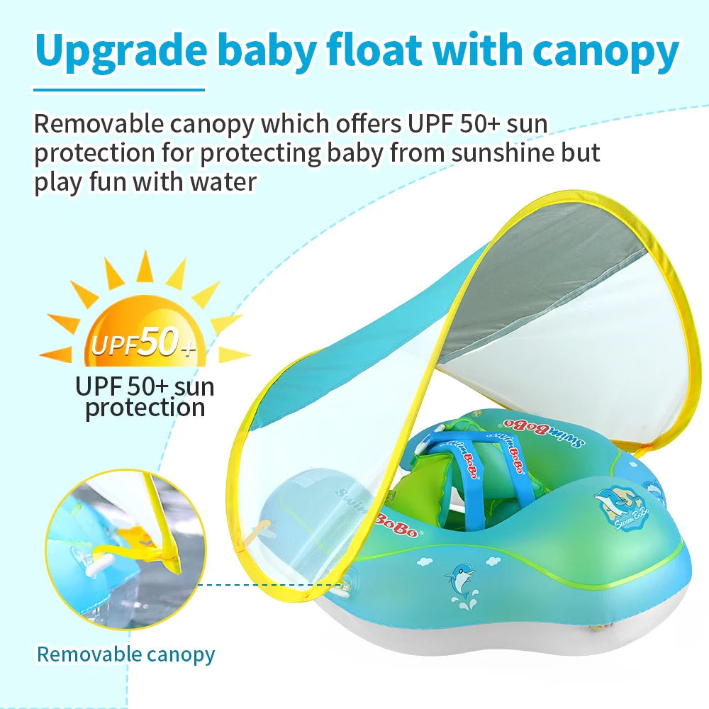 Upgraded Baby Swimming Float – Inflatable Infant Swim Ring for Toddlers & Kids