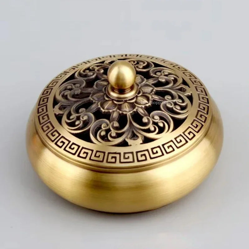 10-Piece Brass Incense Tool Set – Home & Office Aromatherapy Kit for Seal Incense