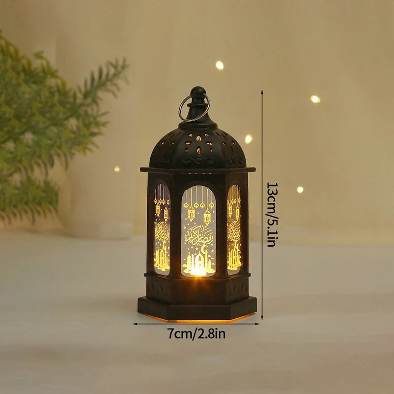 Eid Ramadan Candle Lamp – Hanging Pendant Lantern for 2025 Ramadan Decor & Party Supplies