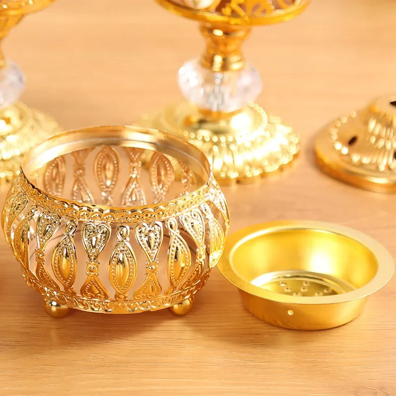 Eid Mubarak Golden Incense Tower - Ramadan Kareem Decoration 2024 - Islamic Party Supplies & Home Decor