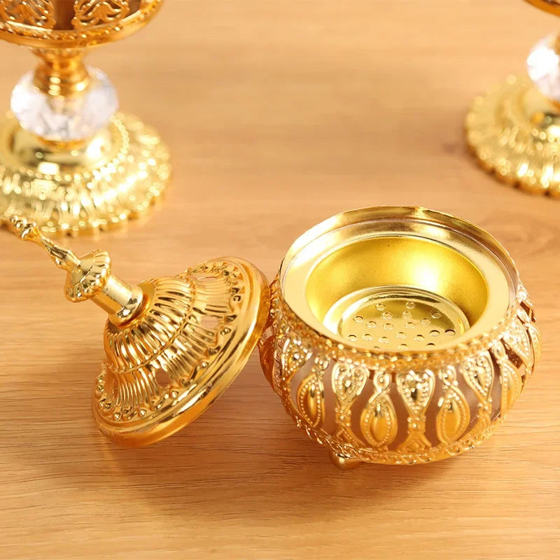 Eid Mubarak Golden Incense Tower - Ramadan Kareem Decoration 2024 - Islamic Party Supplies & Home Decor