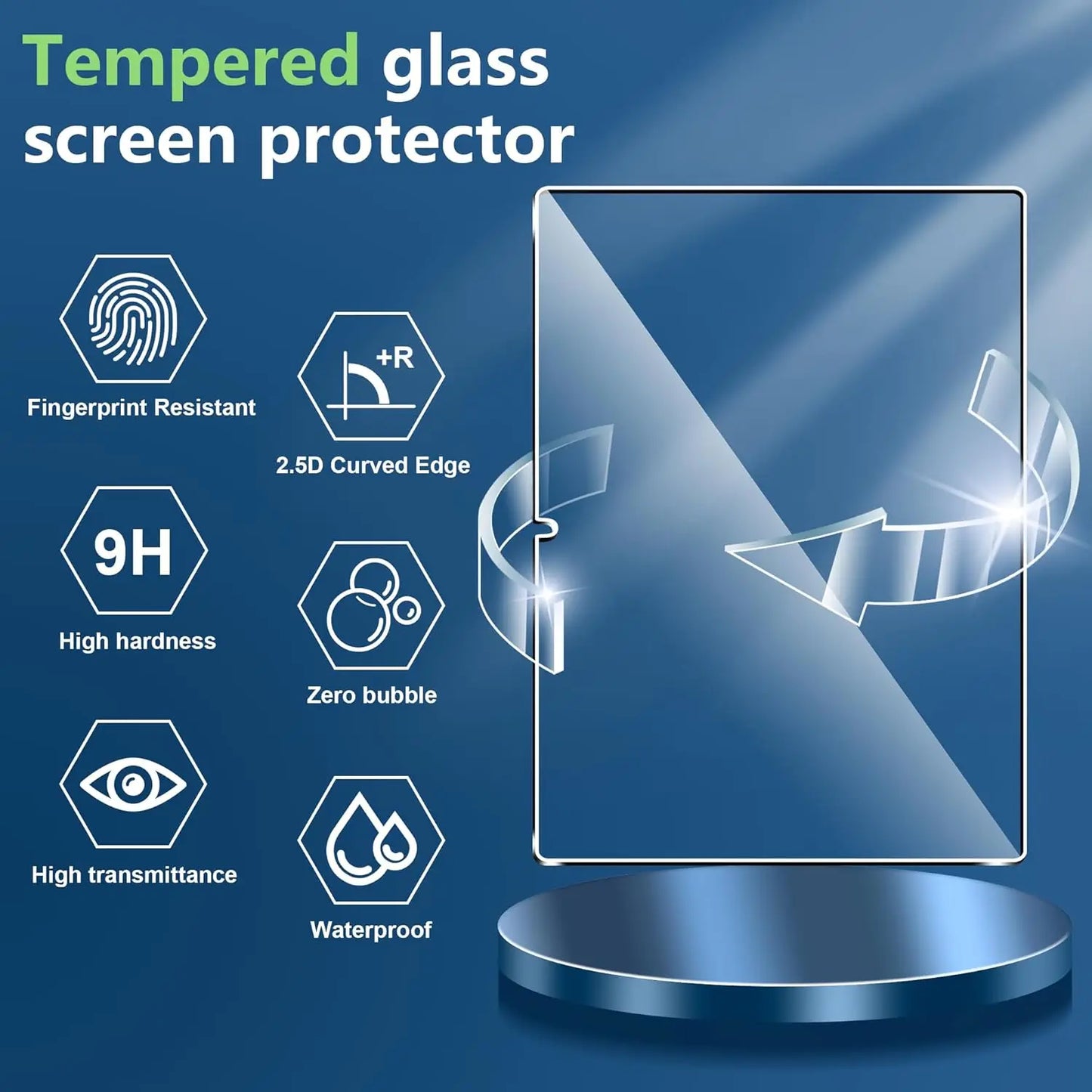 Amazon Fire HD 10 (2023) Tempered Glass Screen Protector - 10.1" Anti-Scratch Clear Film