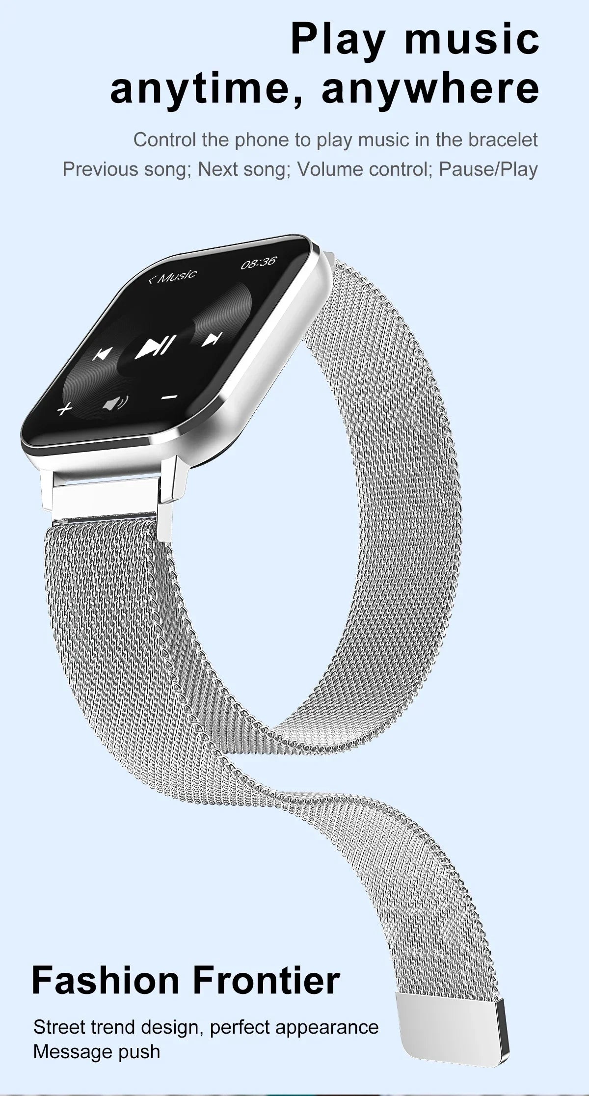 2024 Zordai DTX Smart Watch - Body Sleep Monitor, Heart Rate Tracker, IP67 Waterproof