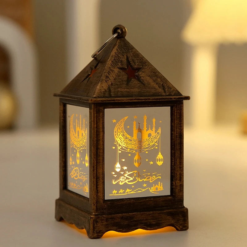 Eid Ramadan Candle Lamp – Hanging Pendant Lantern for 2025 Ramadan Decor & Party Supplies