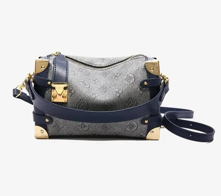 Women's 2025 Small PU Leather Square Shoulder Bag – Zipper Closure, Stylish Messenger Purse for Market, Gym, and City Walk