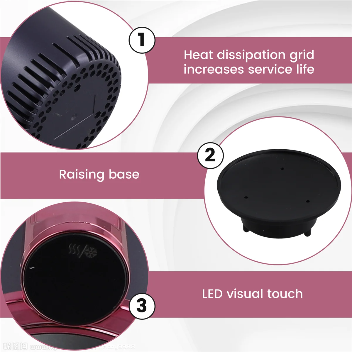 12v Car Cup Holder Warmer & Cooler With Digital Display – Smart Heating & Cooling Mug Holder For Drinks – Purple