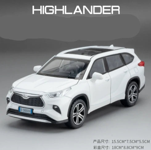 1:32 Toyota RAV4 Highlander Diecast Model – Alloy SUV Toy with Sound & Light