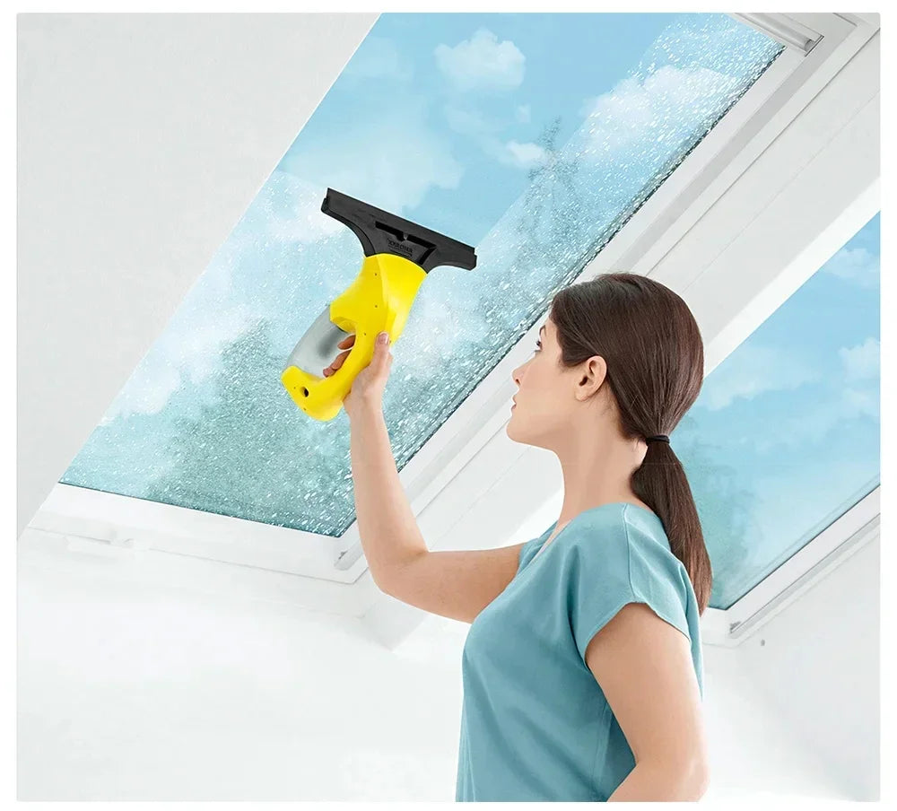 Karcher Wv1 Window Cleaner – Electric Glass Cleaning Tool With Strong Suction, Lightweight, Rechargeable, Multi-surface Use