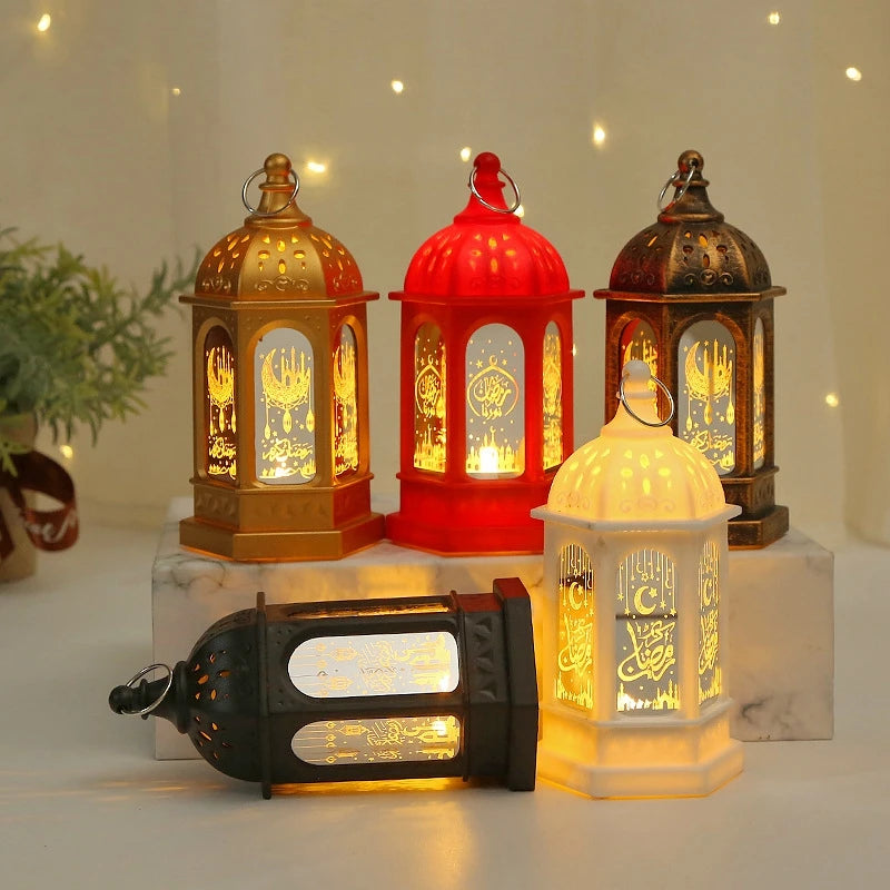 Eid Ramadan Candle Lamp – Hanging Pendant Lantern for 2025 Ramadan Decor & Party Supplies