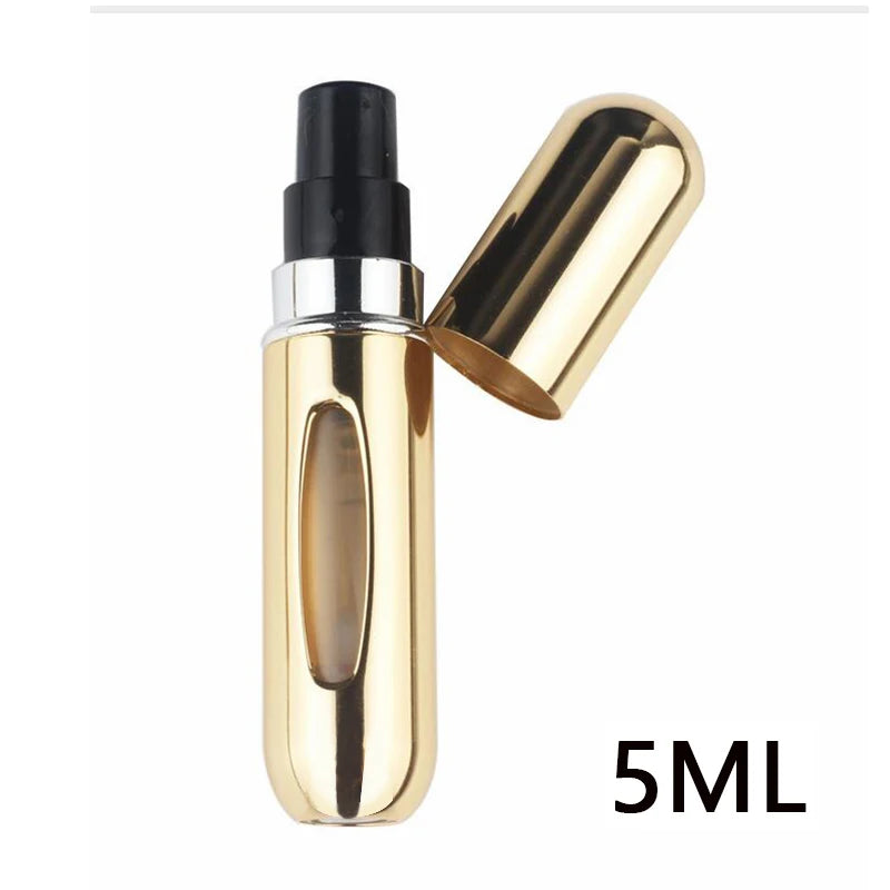 5ml Refillable Travel Perfume Spray Bottle – Bottom Charge, Portable & Eco-Friendly