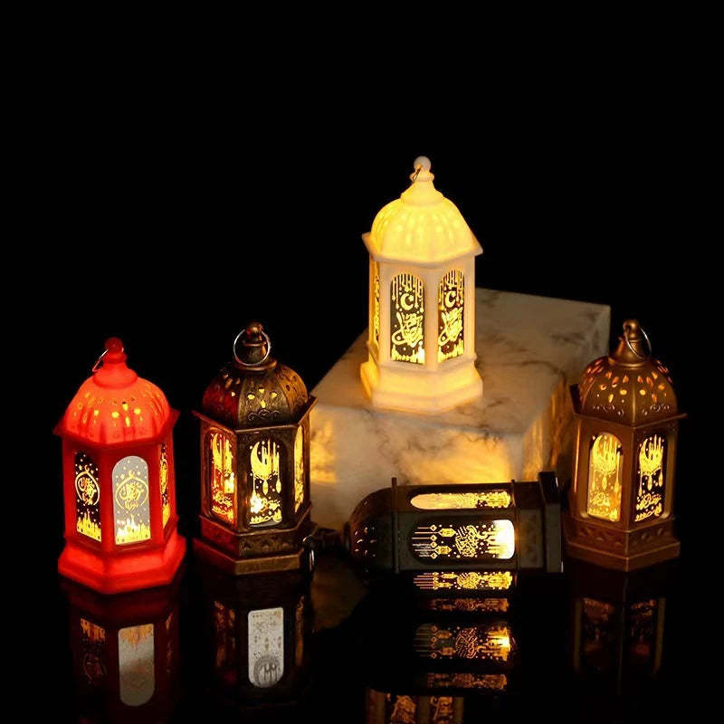Eid Ramadan Candle Lamp – Hanging Pendant Lantern for 2025 Ramadan Decor & Party Supplies