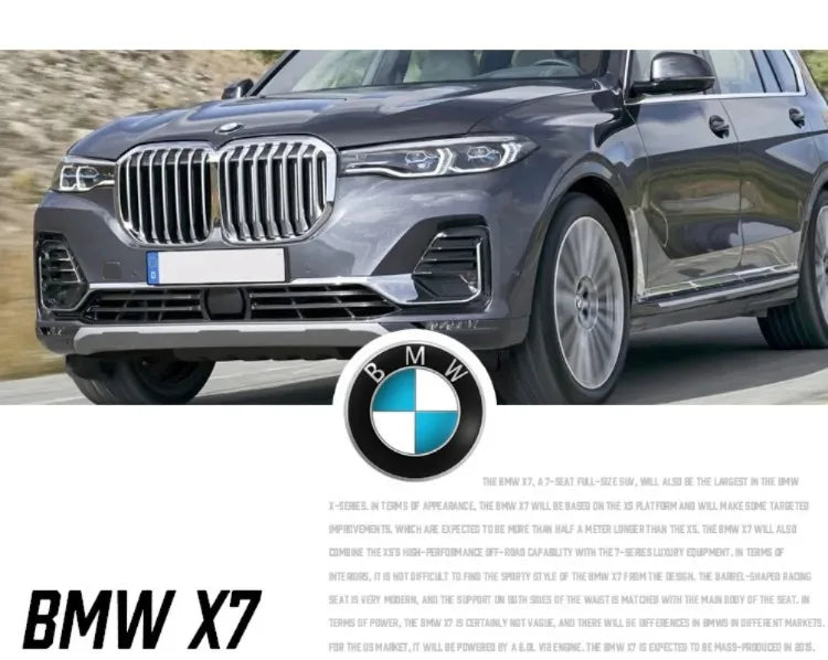 1:24 Scale Diecast BMW X7 Alloy SUV Toy – Sound & Light Collectible