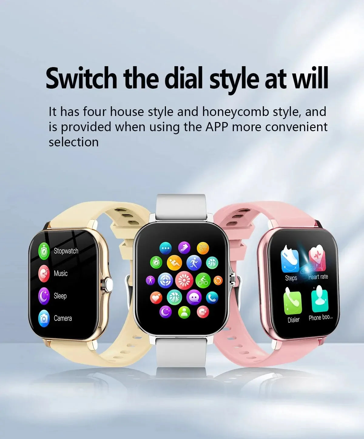 2024 Smart Watch for Men & Women - 1.44" DIY Faces, Bluetooth Call, Fitness Tracker