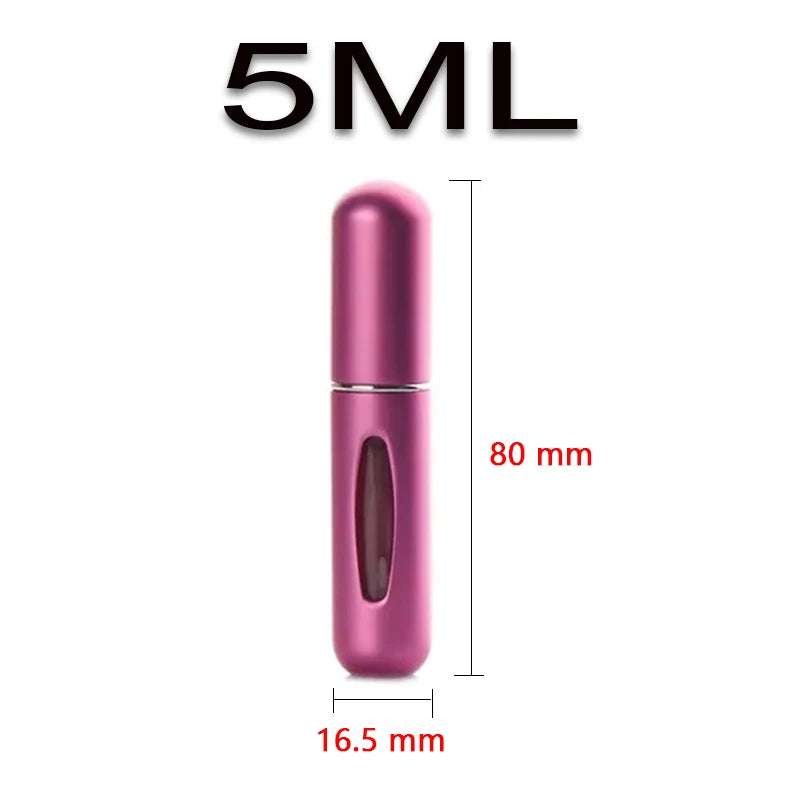 5ml Refillable Travel Perfume Spray Bottle – Bottom Charge, Portable & Eco-Friendly