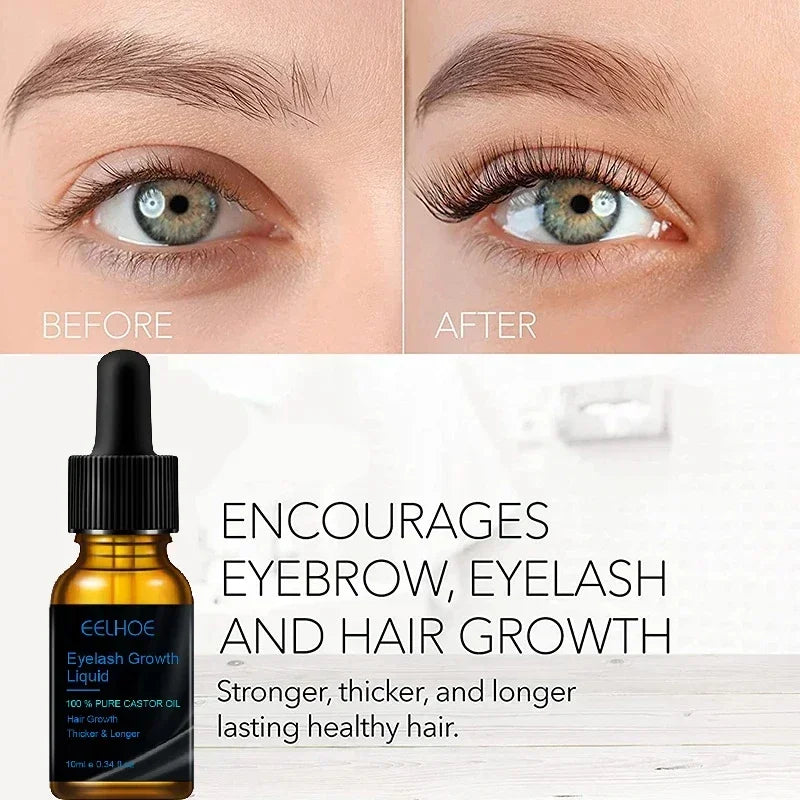 7-Day Eyelash Growth Serum – Natural Thicker, Fuller Lashes & Brows Enhancer, 10ml