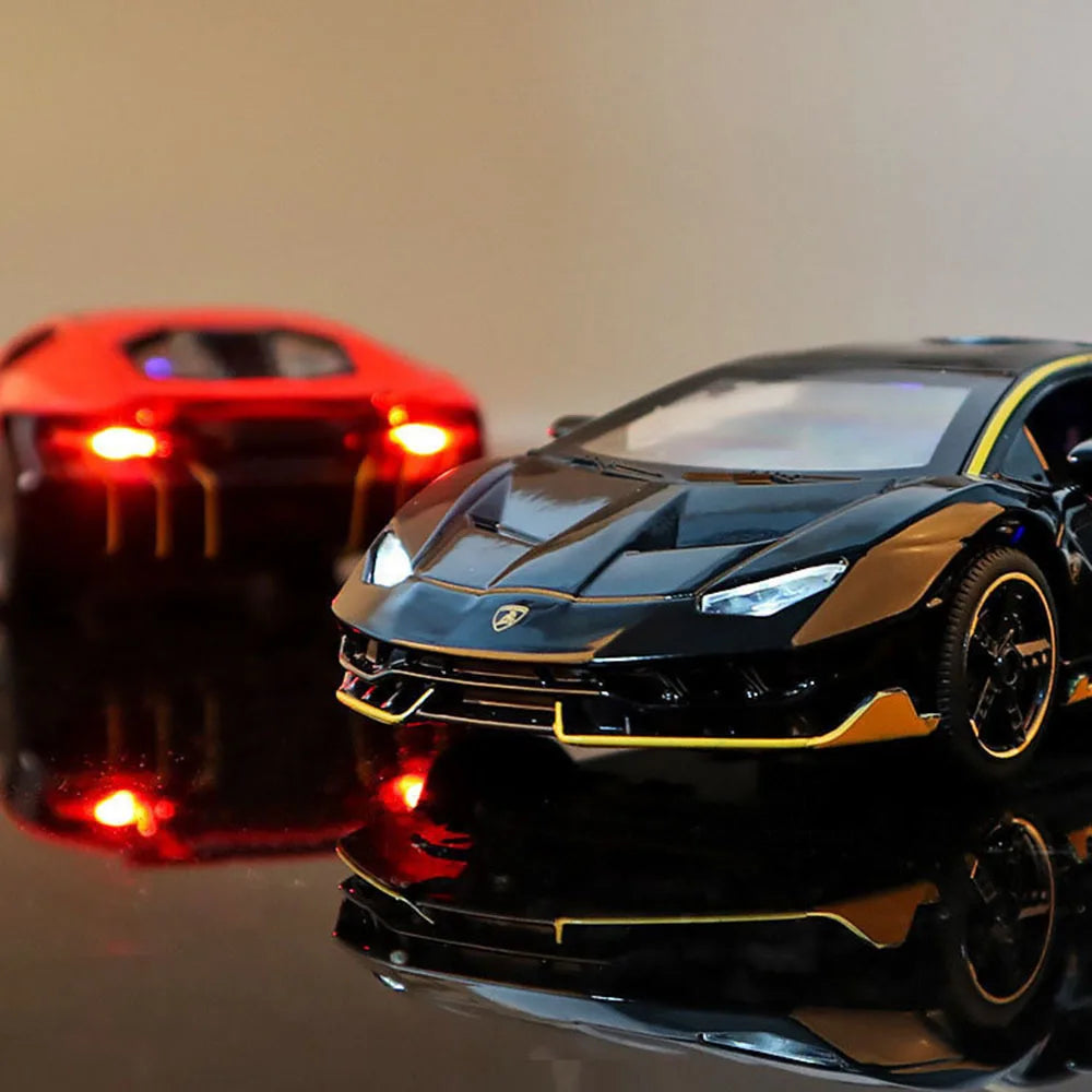 1/32 Lambor Lp770 Diecast Alloy Car Model – Pull Back, Light & Sound, Toys For Kids And Collectors