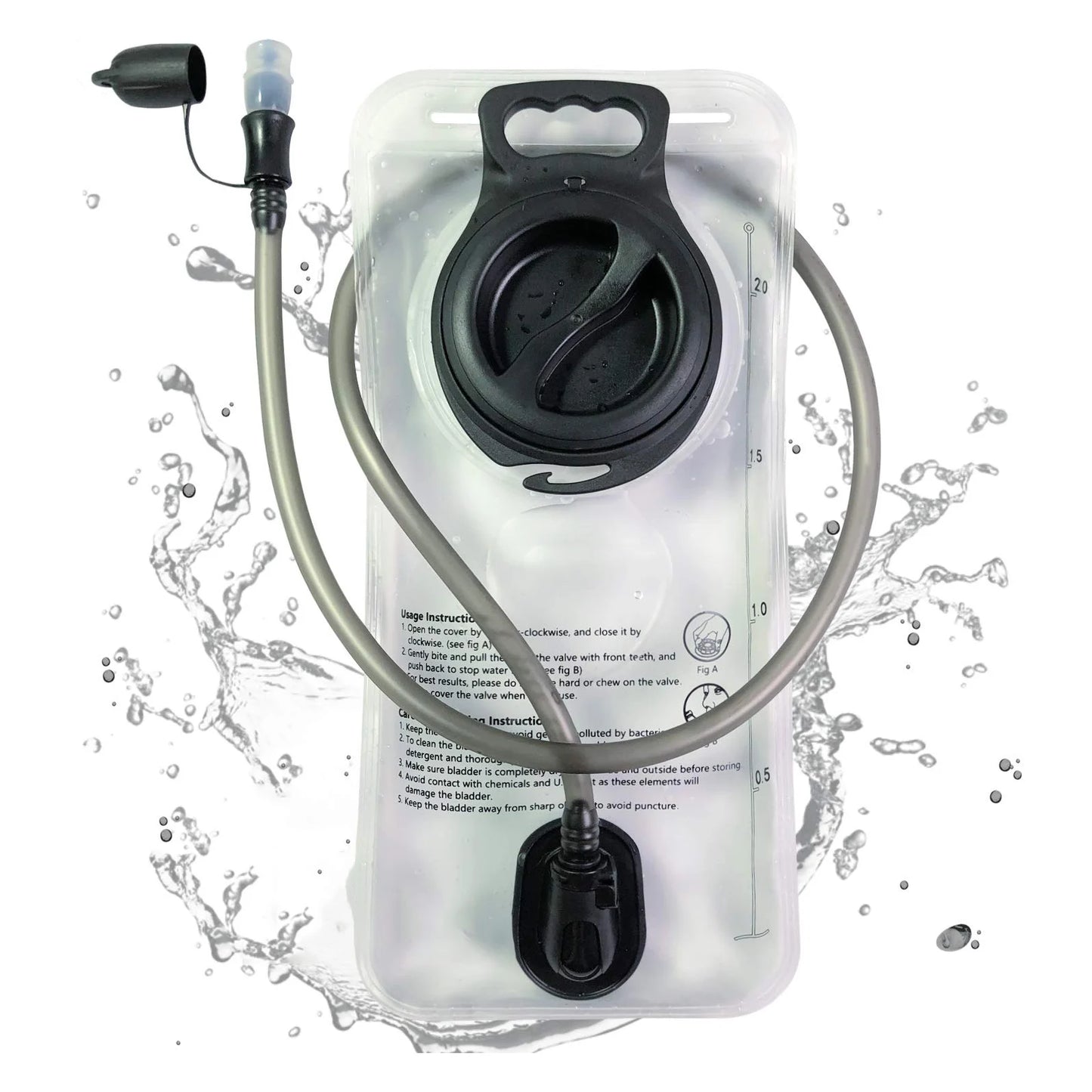 Leak-Proof Hydration Bladder Bag | BPA-Free Water Reservoir with Large Cap for Cycling