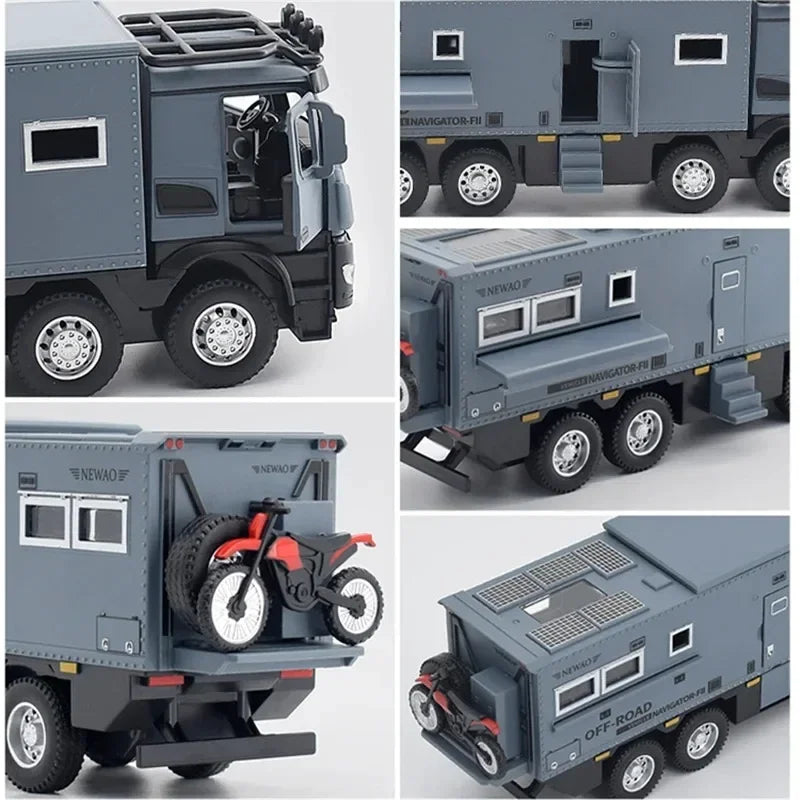 1:32 Mercedes Benz Nomadism RV Toy Car – Alloy Diecast Model with Sound & Light