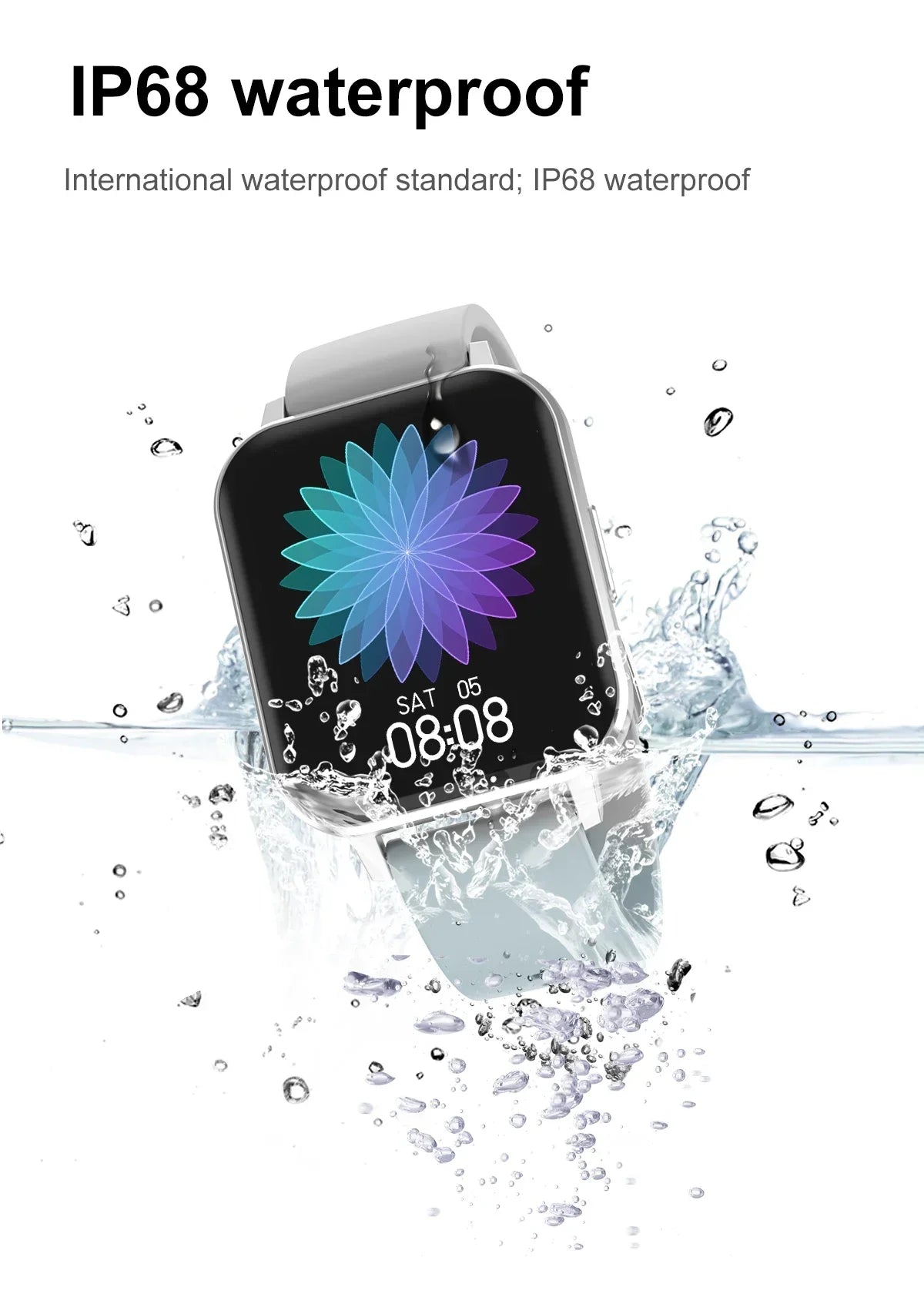 2024 Zordai DTX Smart Watch - Body Sleep Monitor, Heart Rate Tracker, IP67 Waterproof