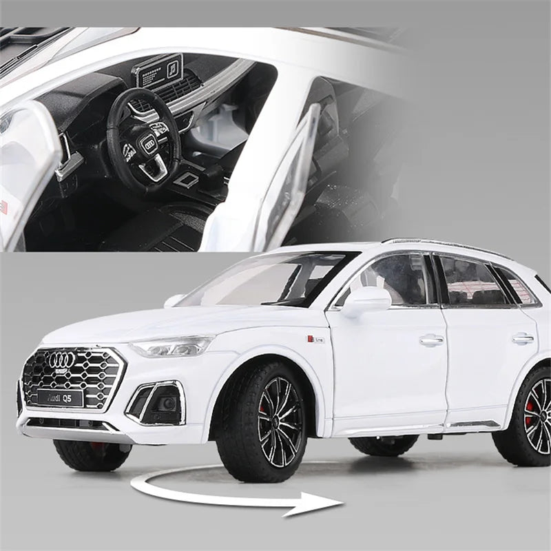 Audi Q5 Diecast Metal SUV Model Car – High Simulation Toy Vehicle With Sound & Light For Kids & Collectors