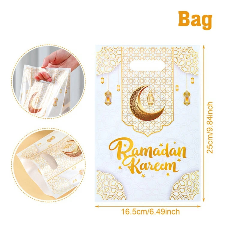 2025 Eid Mubarak Candy Bags - Ramadan Gift Bags for Cookies and Party Decorations