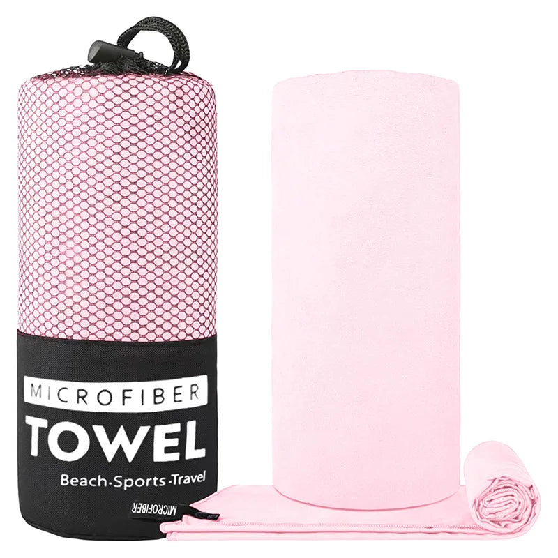 Microfiber Towel with Mesh Bag – Perfect for Travel, Camping, Gym, Yoga, Hiking & Backpacking. Quick Dry – Super Absorbent – Ultra Lightweight – Compact & Portable. Suitable for Beach, Swimming, Sports & Outdoor Adventures - Part 1