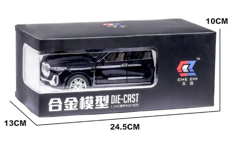 1:24 Scale Diecast BMW X7 Alloy SUV Toy – Sound & Light Collectible