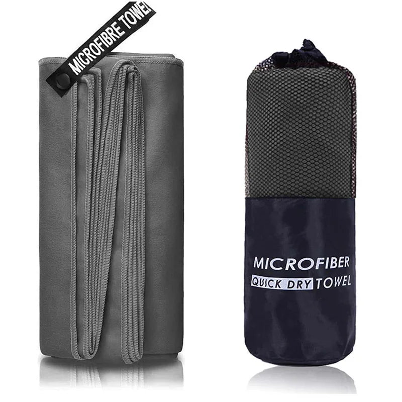 Quick-Dry Microfiber Sport Towel – Super Absorbent, Ultra Lightweight & Compact – Fast Drying Travel Towel for Gym, Camping, Running, Yoga, Swimming & Beach