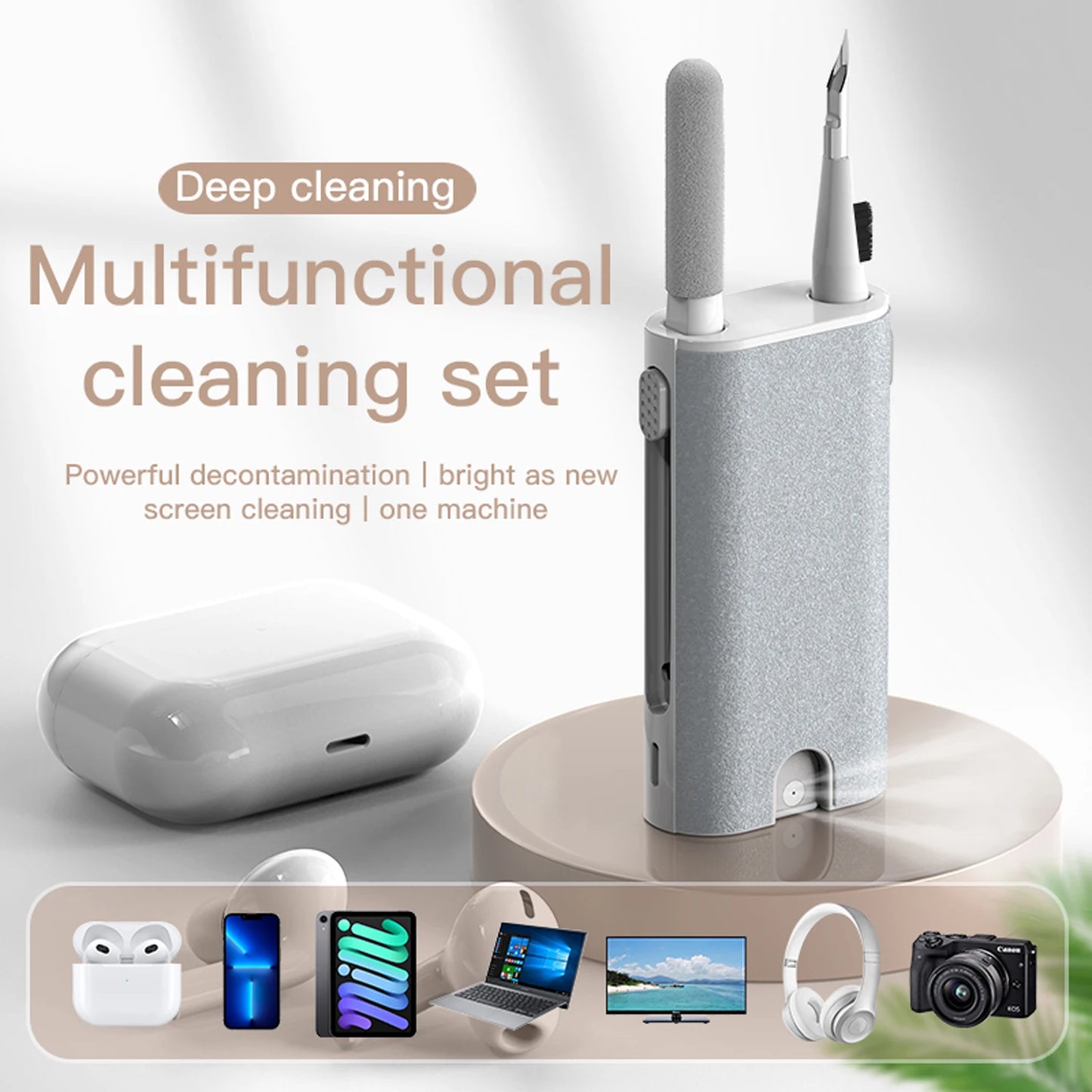 8-in-1 Computer Cleaning Kit for Keyboard, Earphones, Headphones & Screens