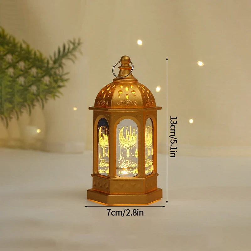 Eid Ramadan Candle Lamp – Hanging Pendant Lantern for 2025 Ramadan Decor & Party Supplies
