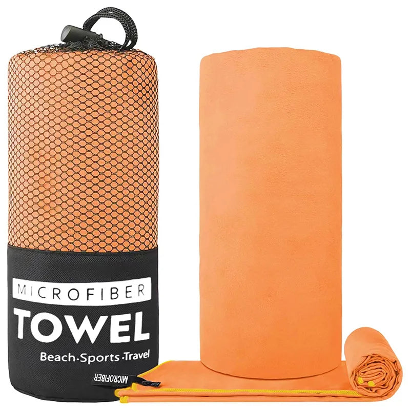 Microfiber Towel with Mesh Bag – Perfect for Travel, Camping, Gym, Yoga, Hiking & Backpacking. Quick Dry – Super Absorbent – Ultra Lightweight – Compact & Portable. Suitable for Beach, Swimming, Sports & Outdoor Adventures - Part 1