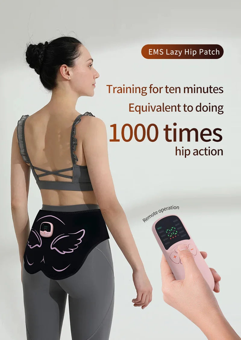 Electric Ems Butt Muscle Stimulator – Usb Rechargeable Hips Trainer For Buttock Lifting, Fat Burning & Body Toning