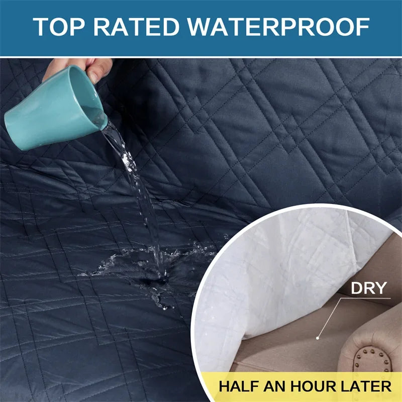Waterproof Sofa Cover - Slipcover for Pets & Kids, Dustproof Furniture Protector