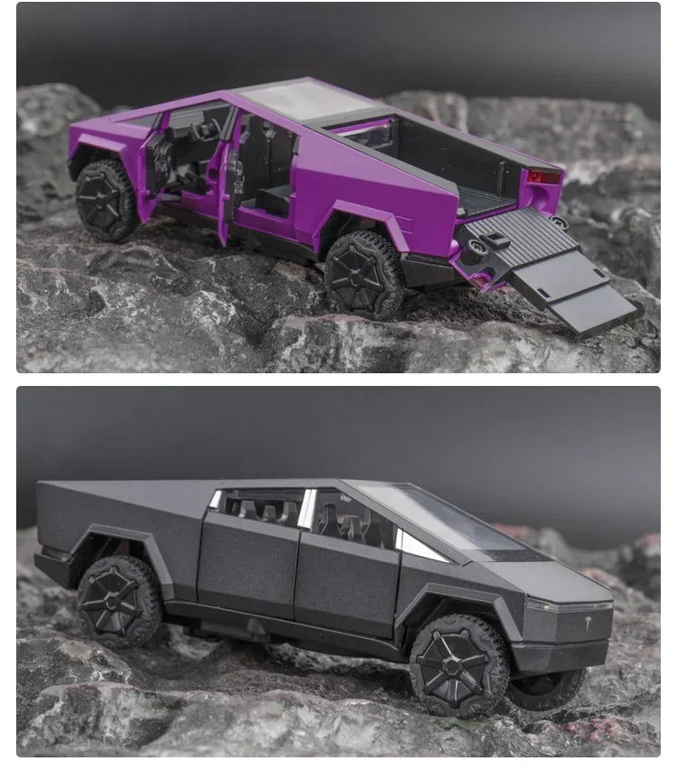 1:32 Tesla Cybertruck Diecast Alloy Model – Toy Pickup Truck for Kids