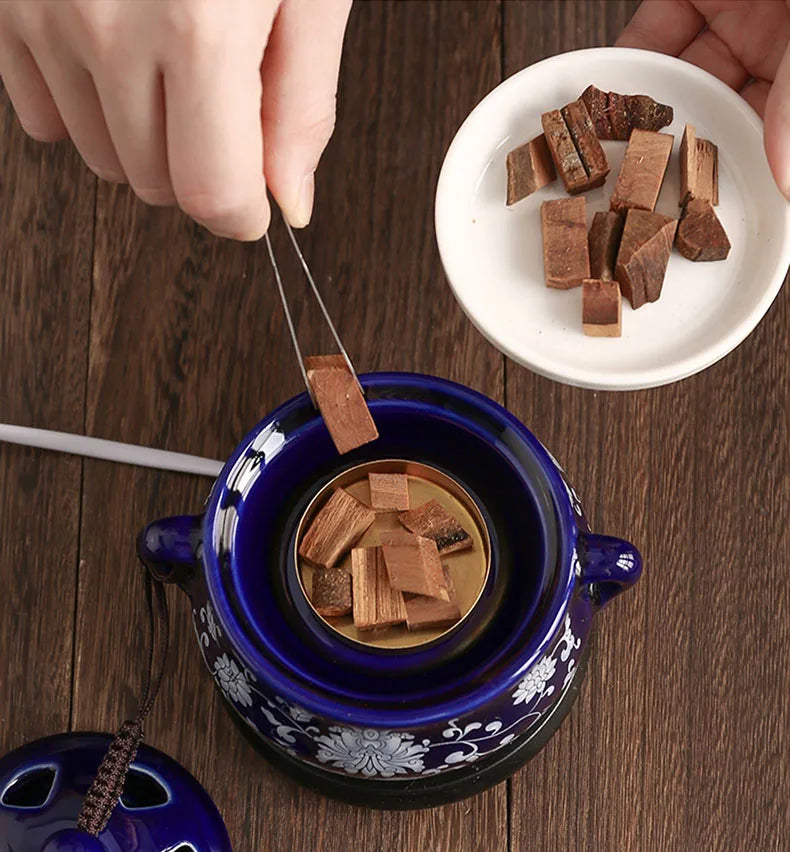 Electric Essential Oil Burner – Adjustable Temperature Aromatherapy Incense Censer