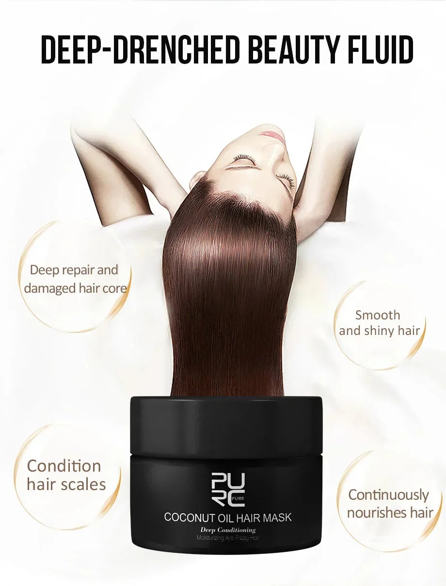 Keratin Collagen Pro Hair Mask - Deep Repair for Dry, Frizzy & Damaged Hair | Moisturizing & Shiny Hair Care