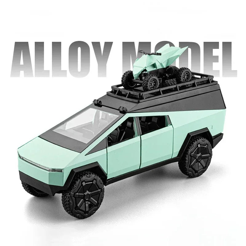 1:32 Cybertruck RV Diecast Model – Alloy Pickup Toy with Sound & Light