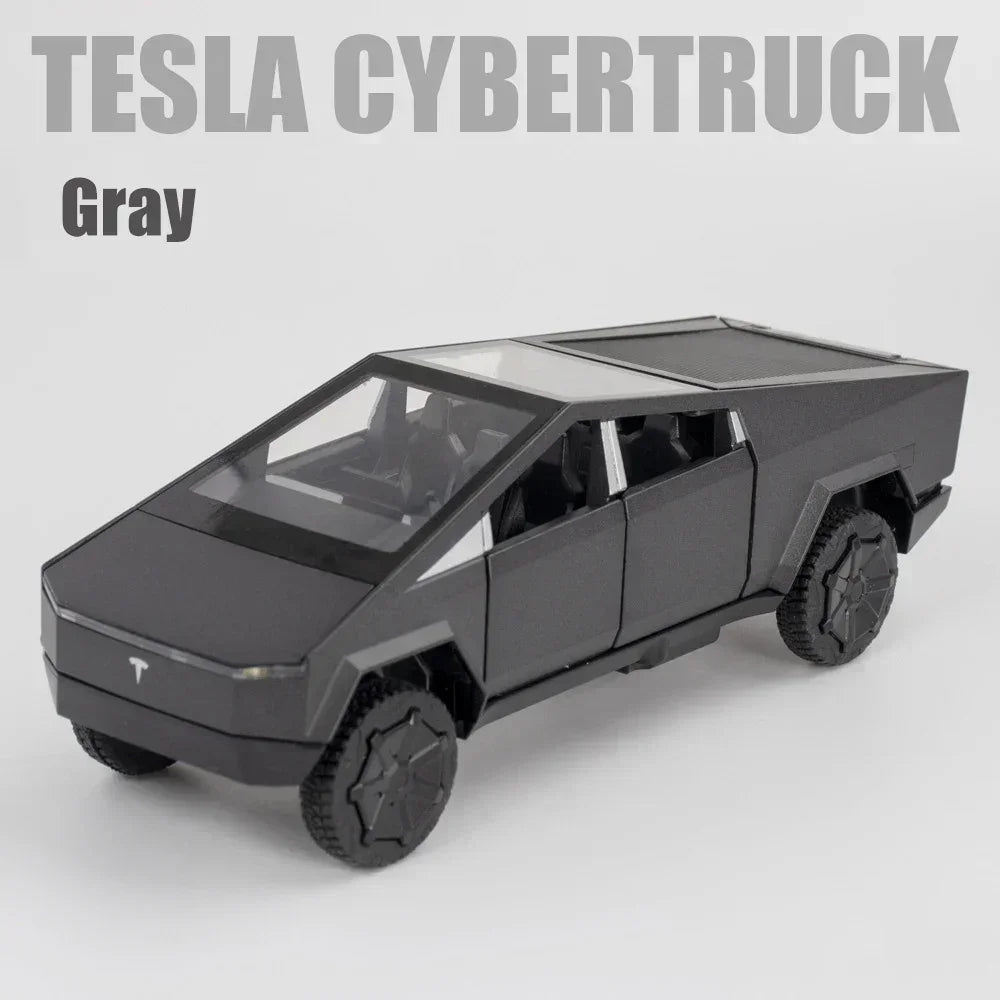 1:32 Tesla Cybertruck Diecast Alloy Model – Toy Pickup Truck for Kids