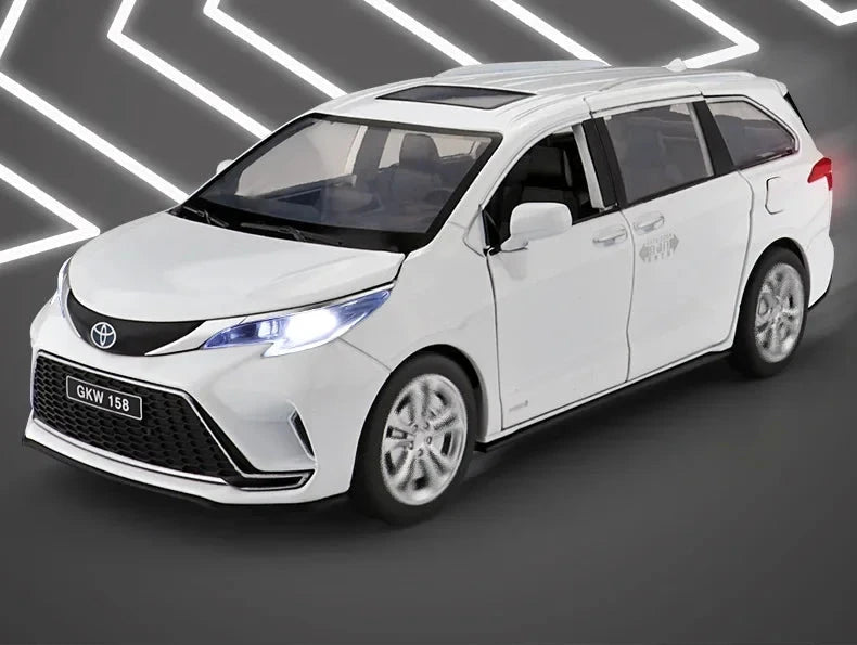 1:24 Toyota Sienna MPV Diecast Model Car – Metal Alloy Toy for Kids & Collectors