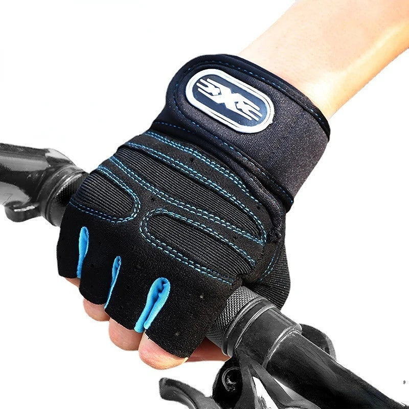 Fingerless Weightlifting Gloves - Half Finger Gym Gloves for Men & Women