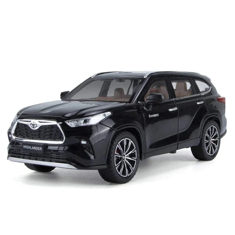 1:24 Toyota Highlander SUV Diecast Model – Alloy Toy with Sound & Light