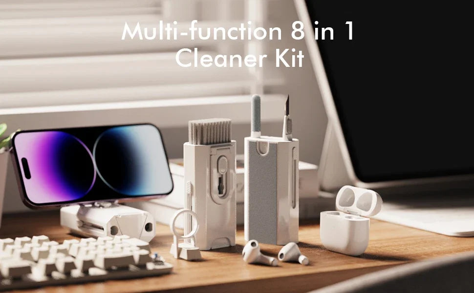 8-in-1 Electronic Cleaning Kit for Screens, Keyboards, Earphones, and Devices