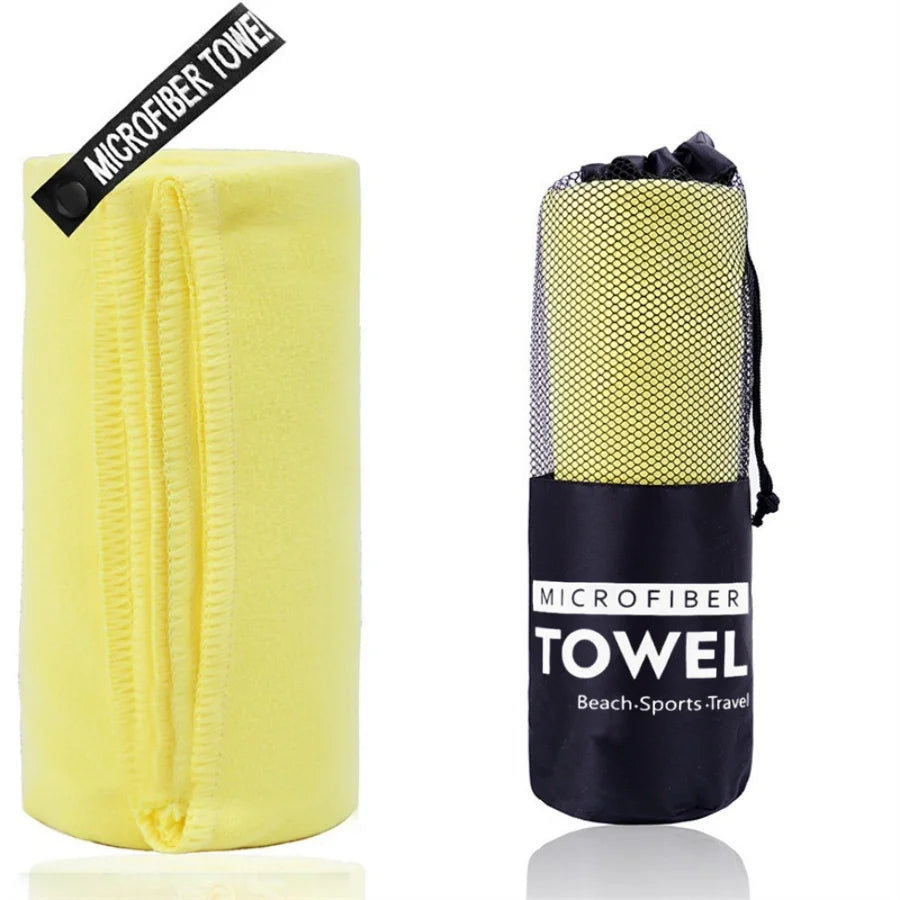Microfiber Towel with Mesh Bag – Perfect for Travel, Camping, Gym, Yoga, Hiking & Backpacking. Quick Dry – Super Absorbent – Ultra Lightweight – Compact & Portable. Suitable for Beach, Swimming, Sports & Outdoor Adventures - Part 1