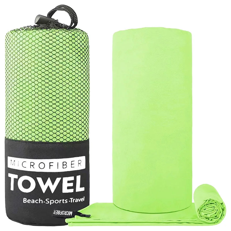 Microfiber Towel with Mesh Bag – Perfect for Travel, Camping, Gym, Yoga, Hiking & Backpacking. Quick Dry – Super Absorbent – Ultra Lightweight – Compact & Portable. Suitable for Beach, Swimming, Sports & Outdoor Adventures - Part 1
