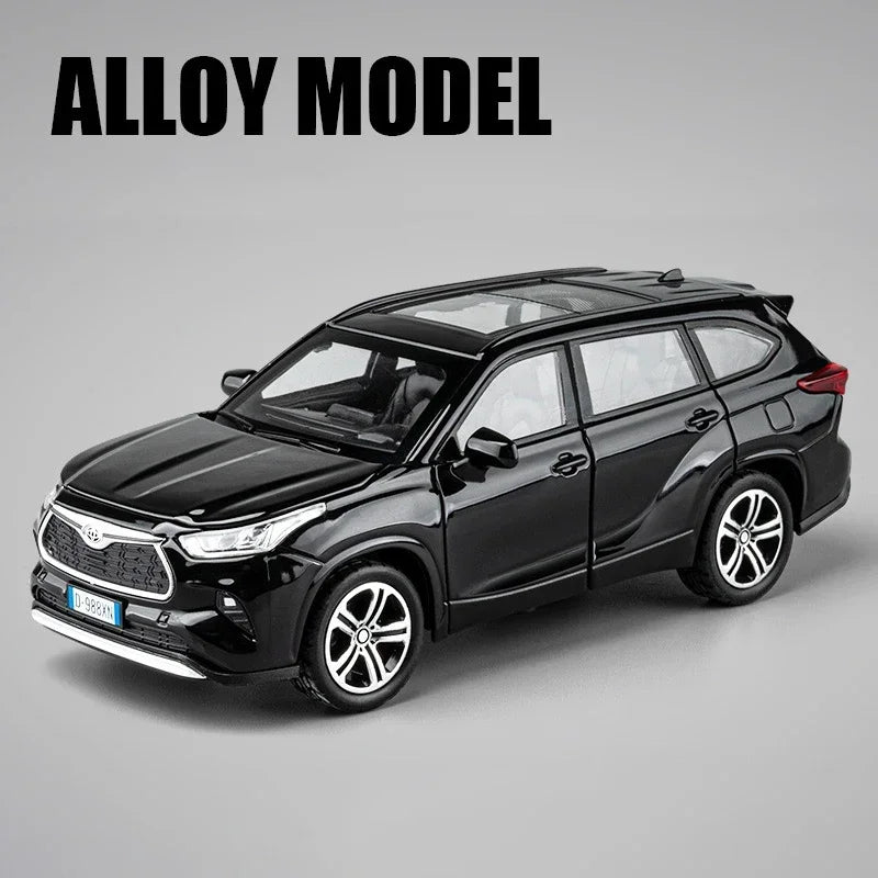 1:32 Toyota Highlander 2023 SUV Diecast Model – Alloy Toy with Sound & Light