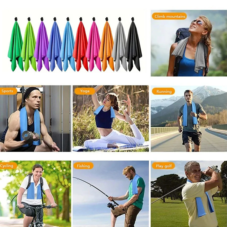 Microfiber Towel with Mesh Bag – Perfect for Travel, Camping, Gym, Yoga, Hiking & Backpacking. Quick Dry – Super Absorbent – Ultra Lightweight – Compact & Portable. Suitable for Beach, Swimming, Sports & Outdoor Adventures - Part 2